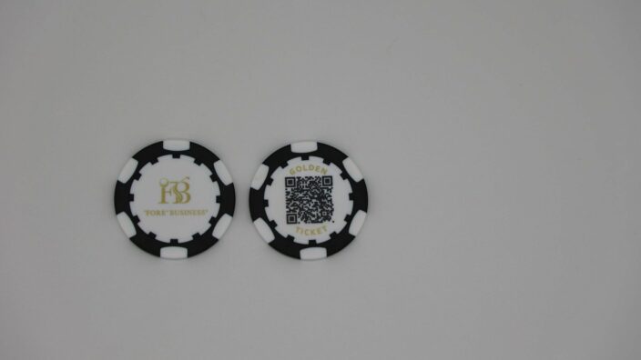 Branded poker chip